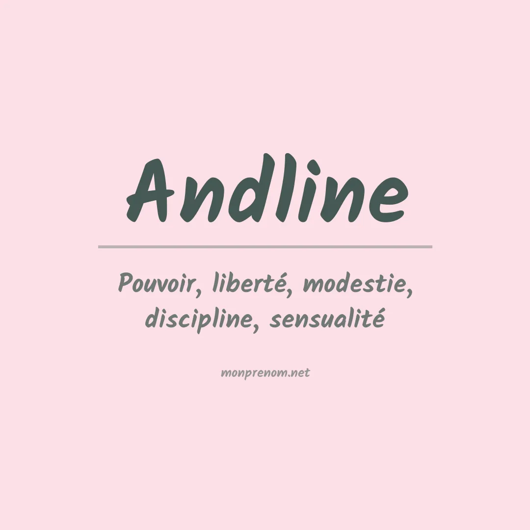 Signification du prénom Andline