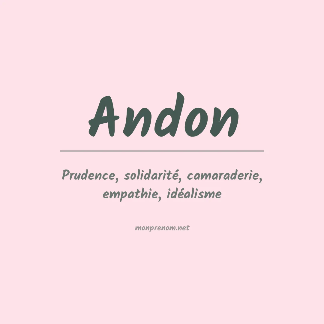 Prénom Andon