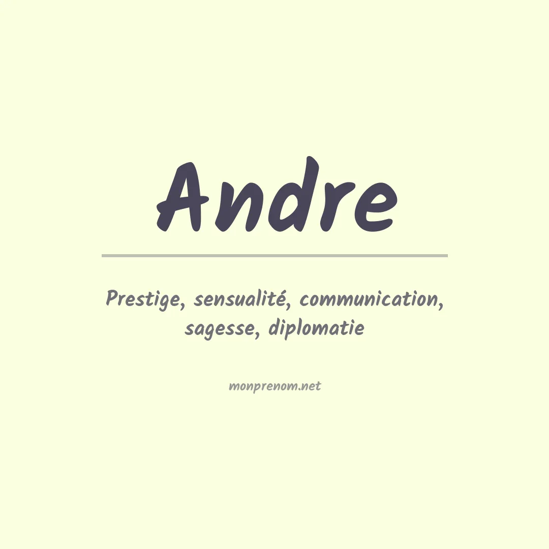 Prénom Andre