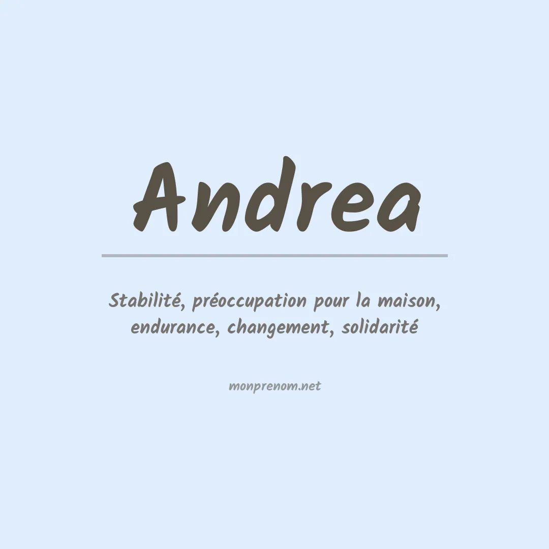 Prénom Andrea