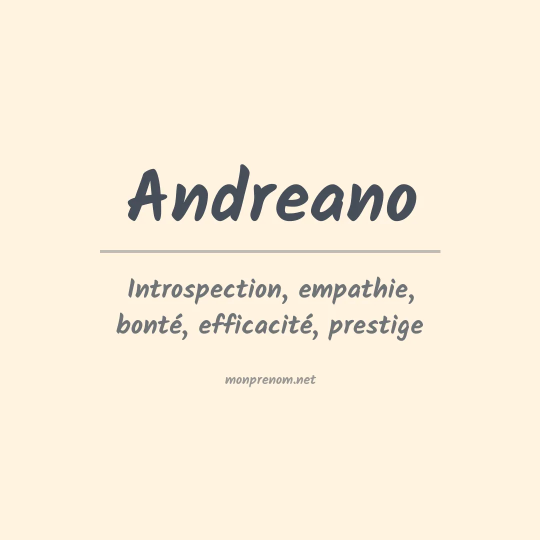 Prénom Andreano