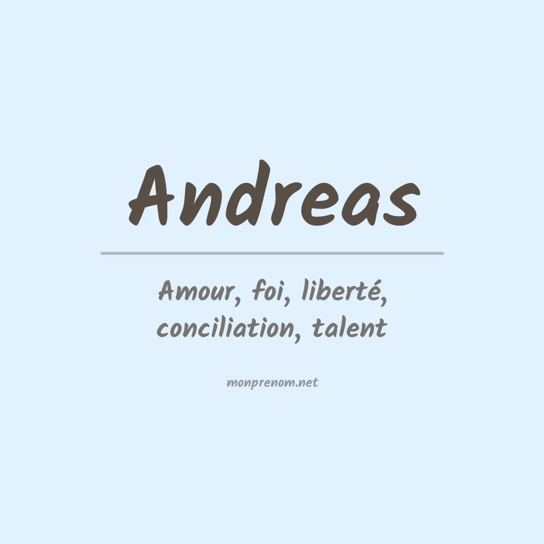 Prénom Andreas