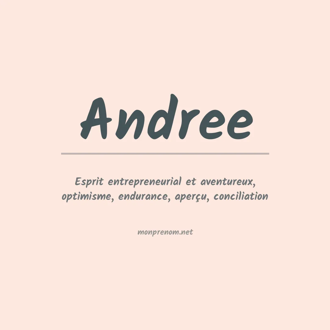 Prénom Andree