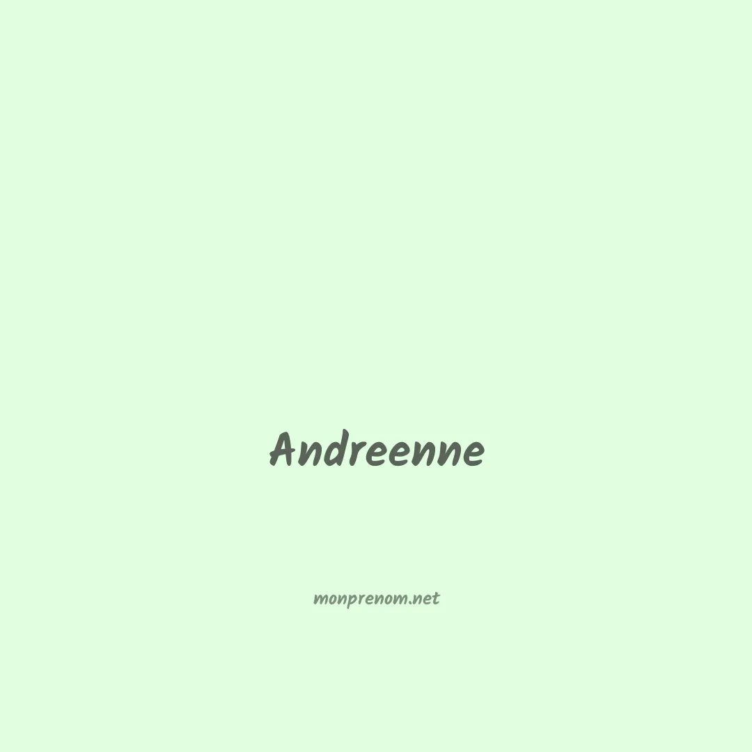 Andreenne en chinois