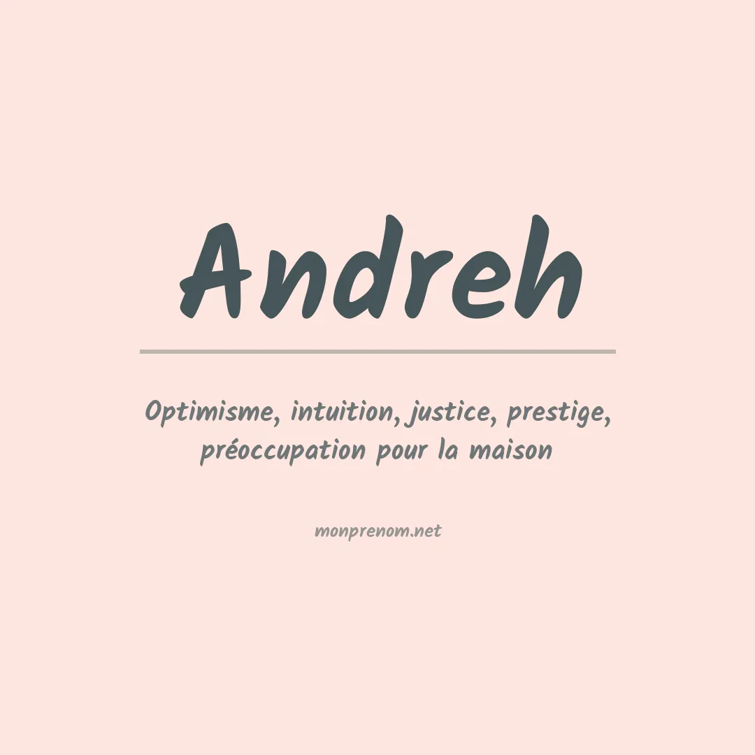 Prénom Andreh