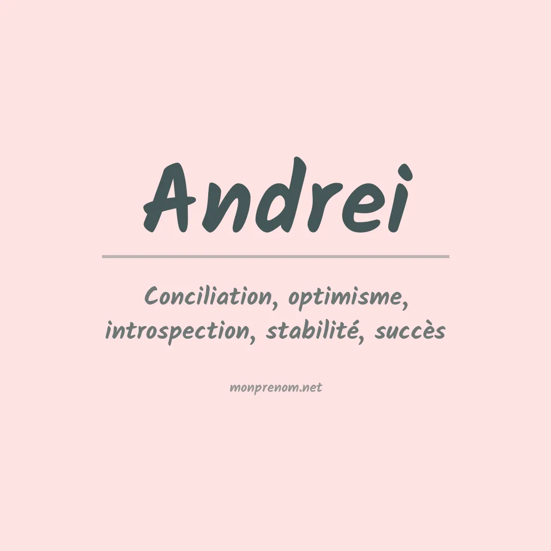 Prénom Andrei