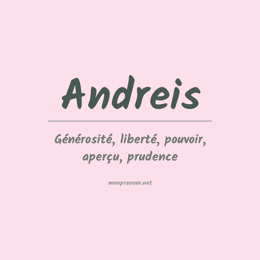 Prénom Andreis
