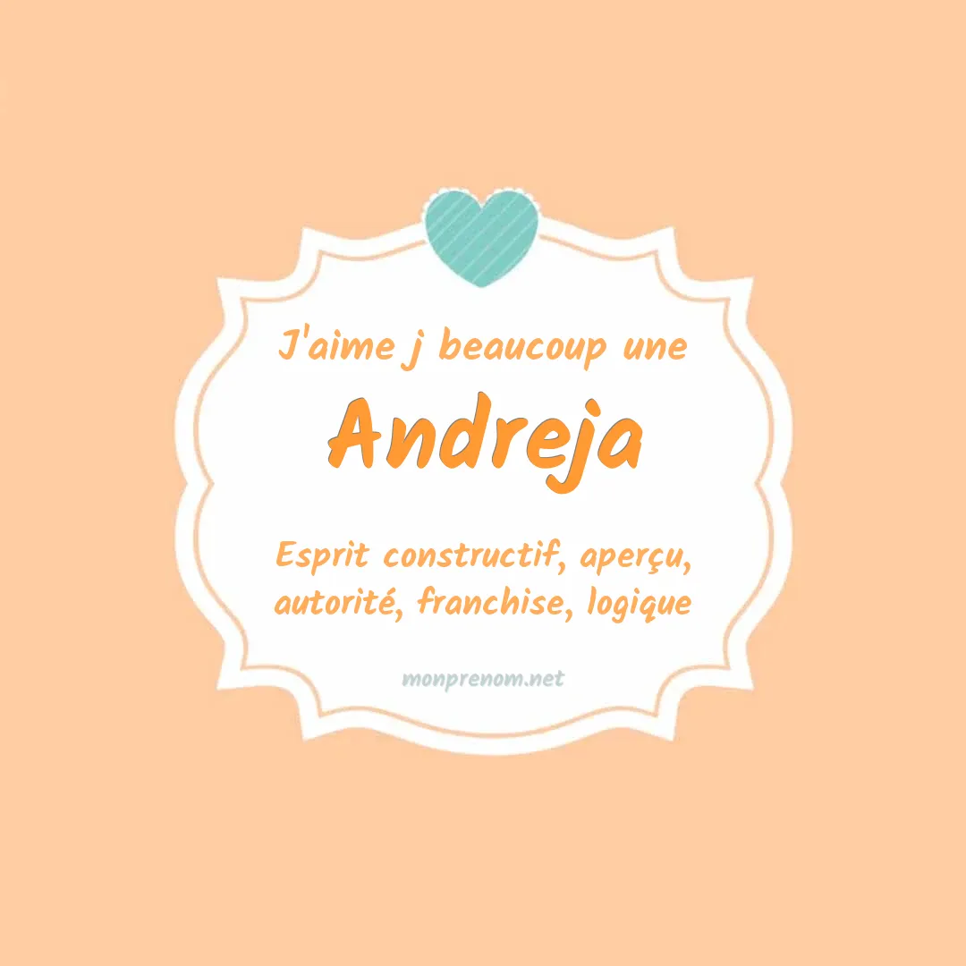 J'aime beaucoup Andreja