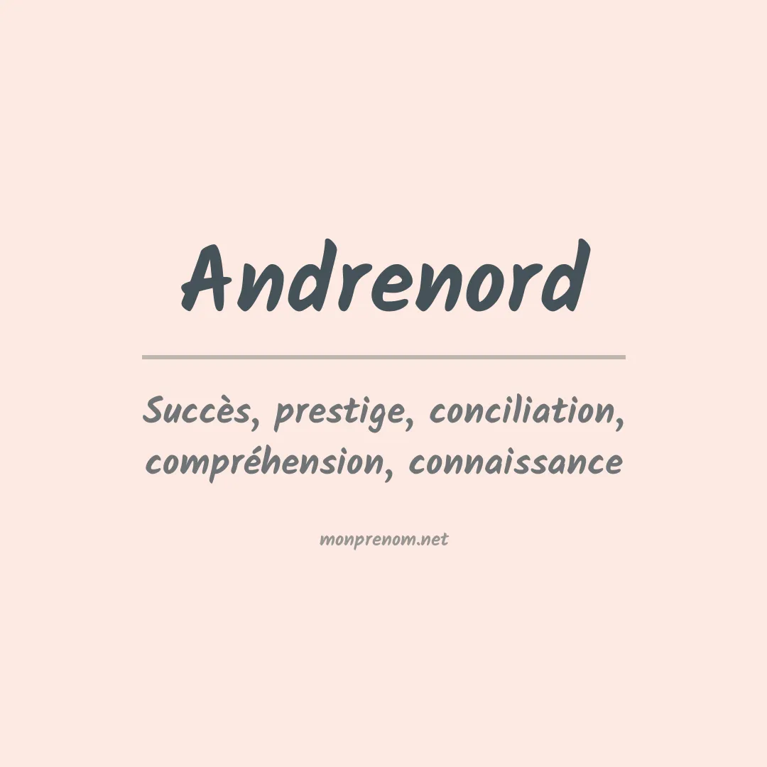 Signification du prénom Andrenord