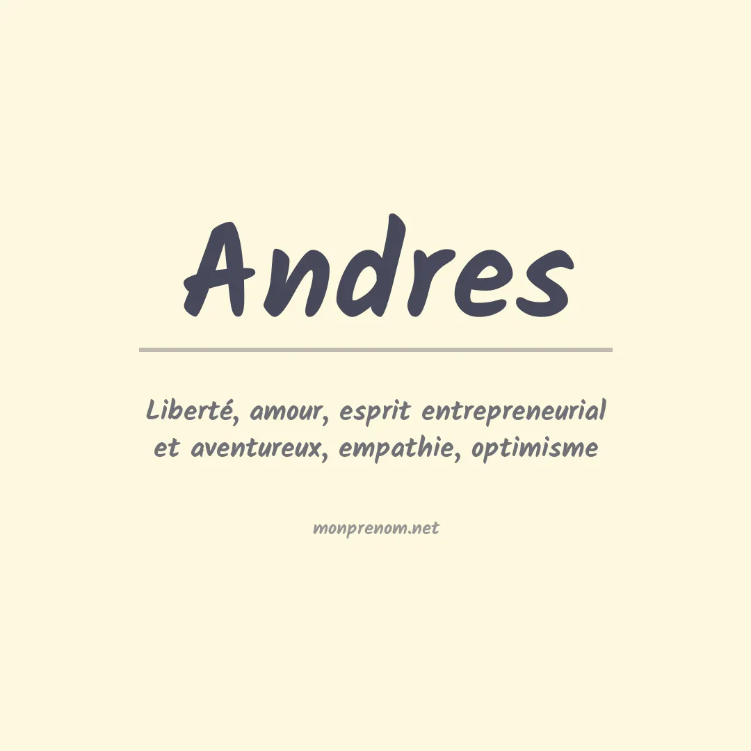 Prénom Andres