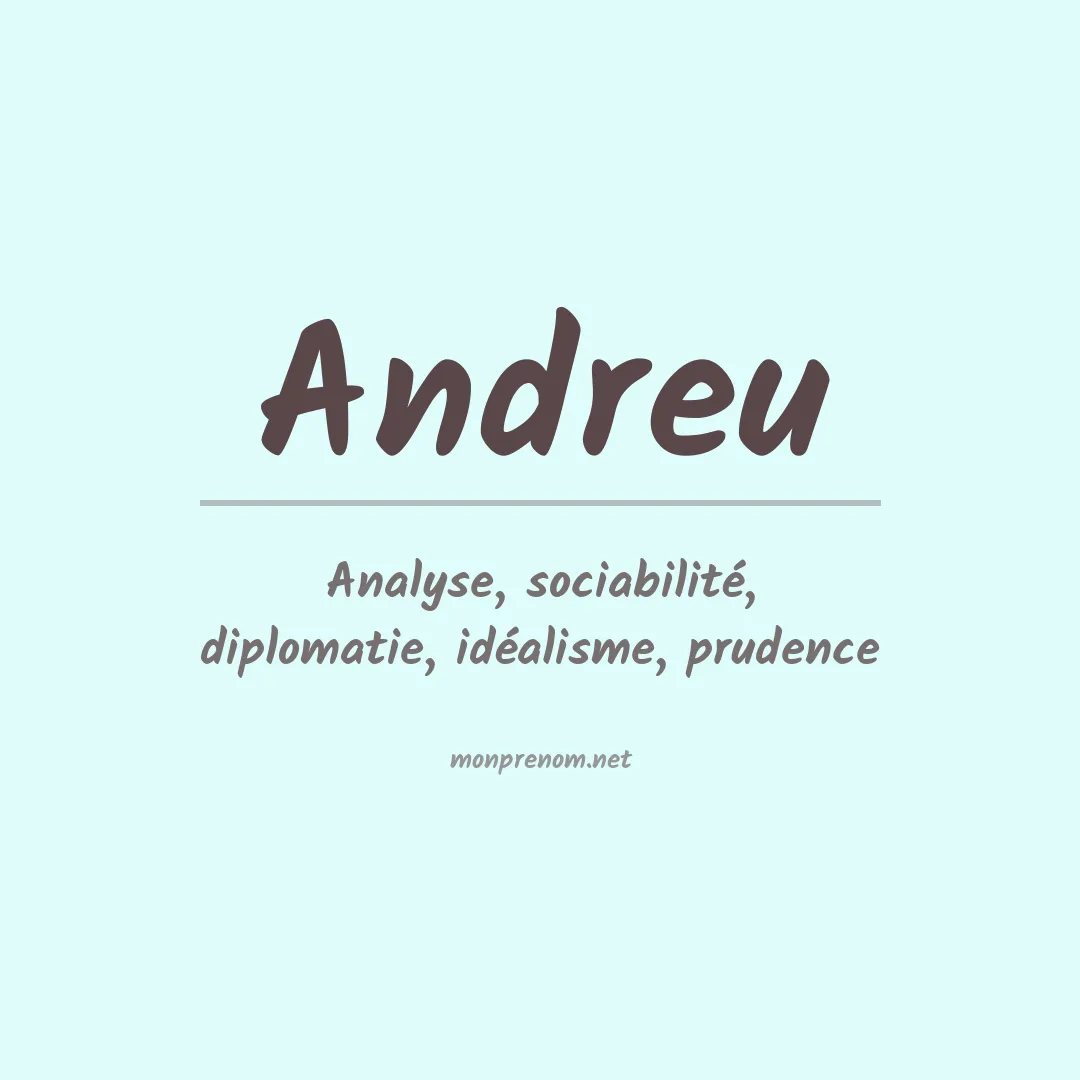 Prénom Andreu