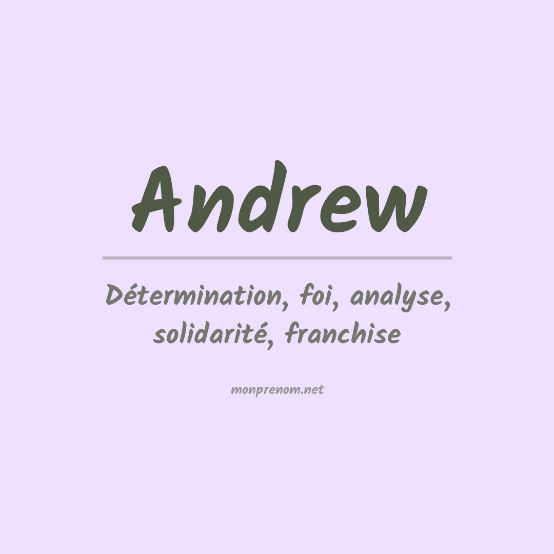 Prénom Andrew