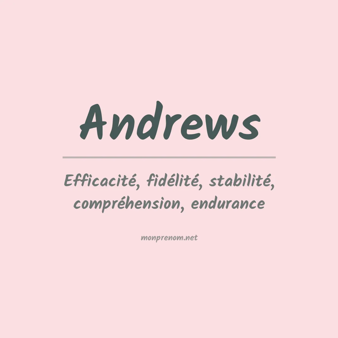 Prénom Andrews