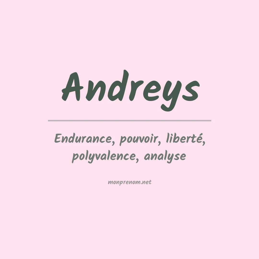 Prénom Andreys