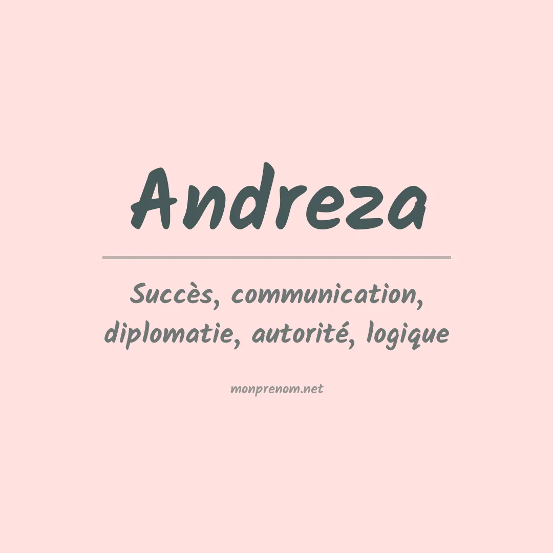Signification du prénom Andreza