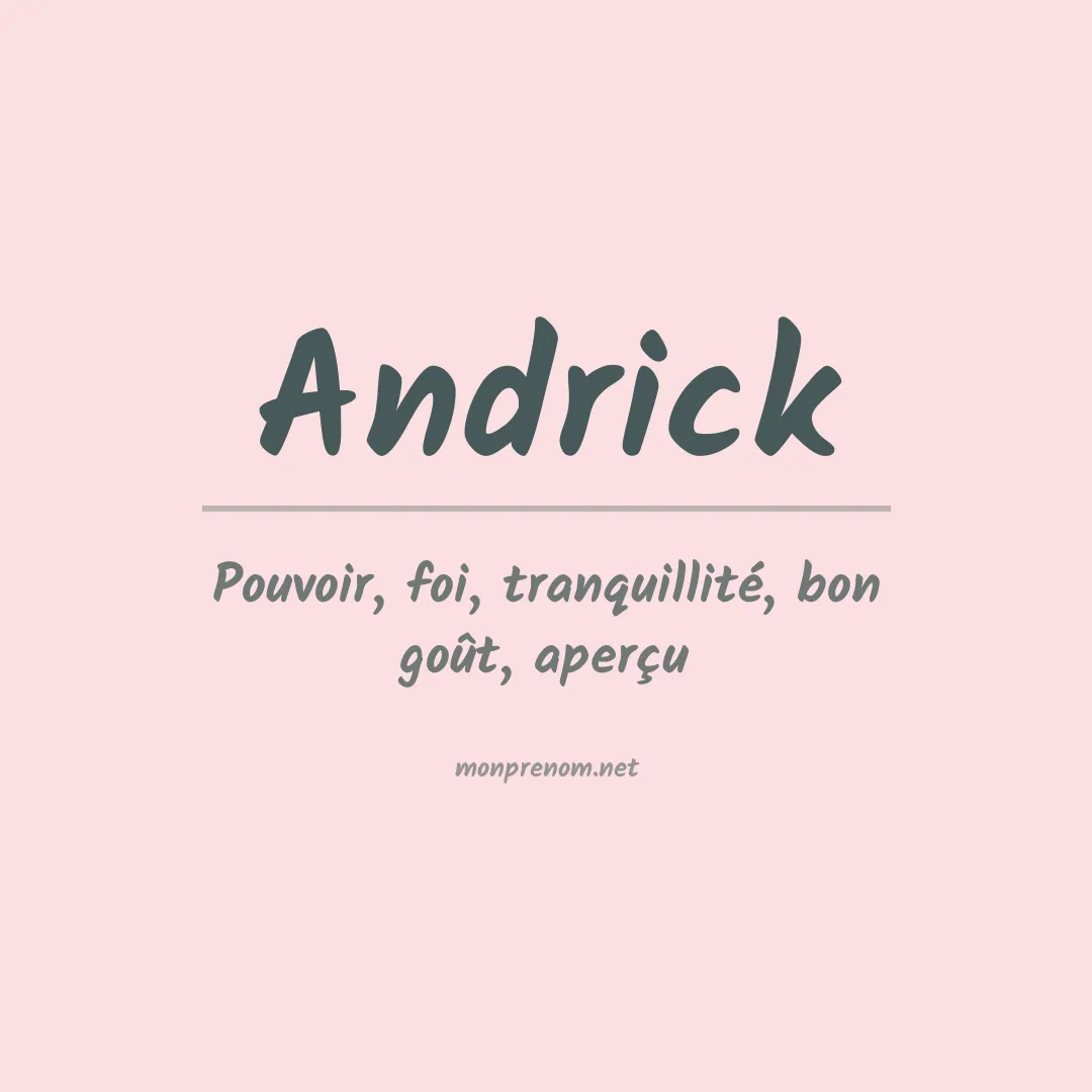 Prénom Andrick