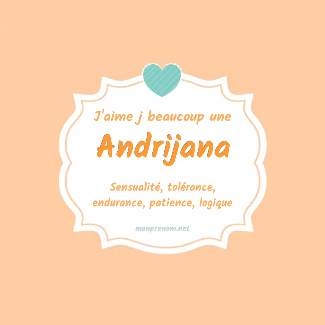 J'aime beaucoup Andrijana