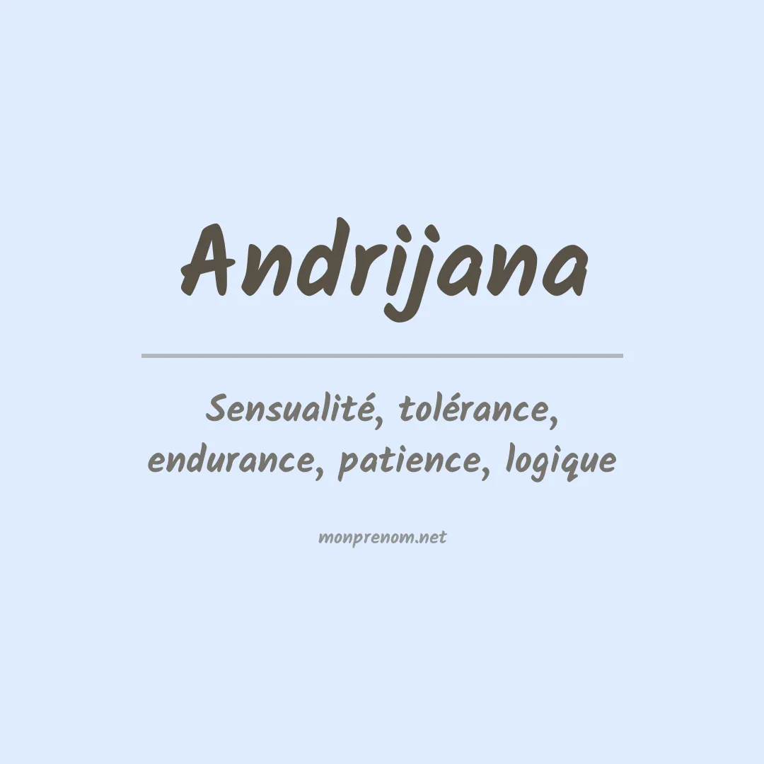 Signification du prénom Andrijana