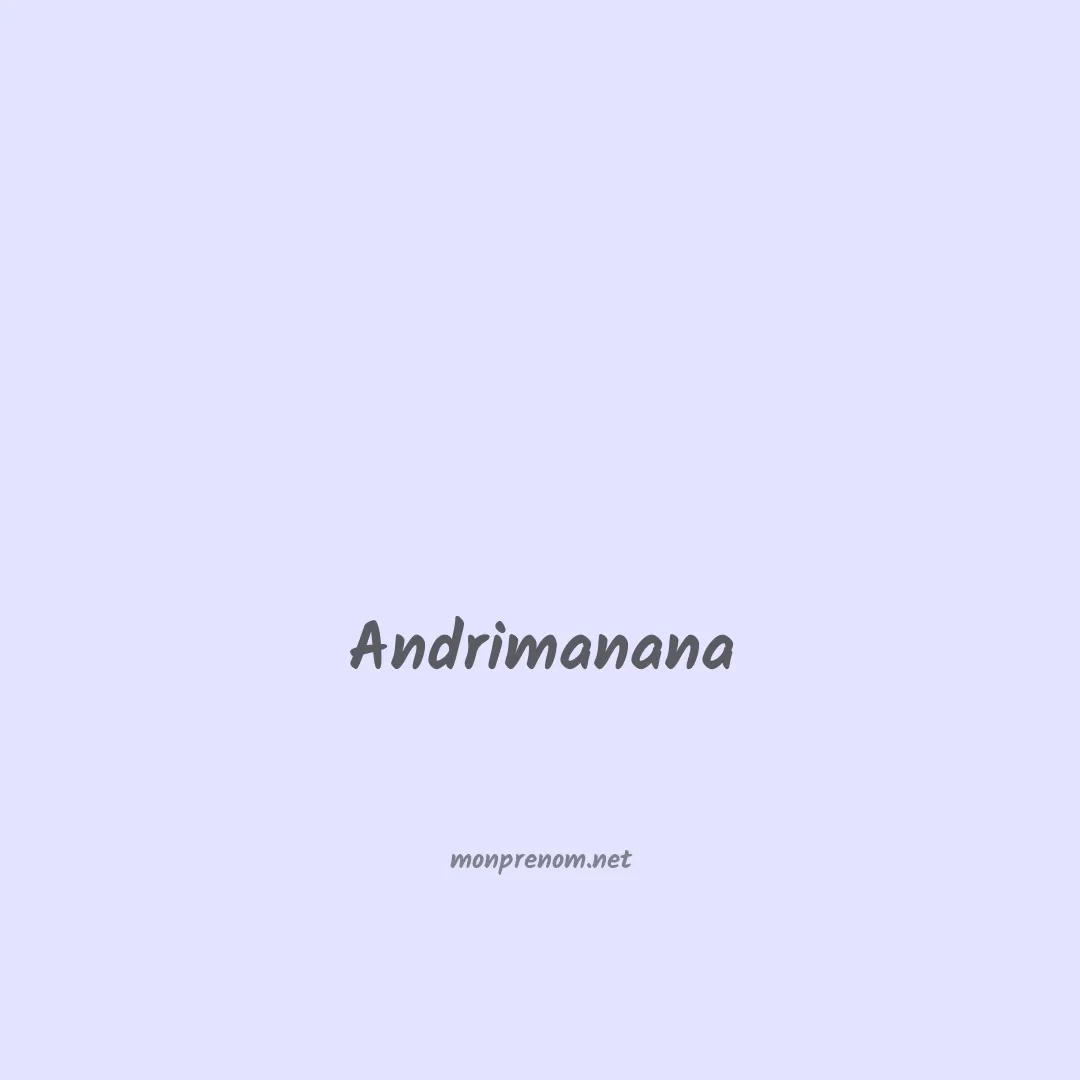Andrimanana en chinois