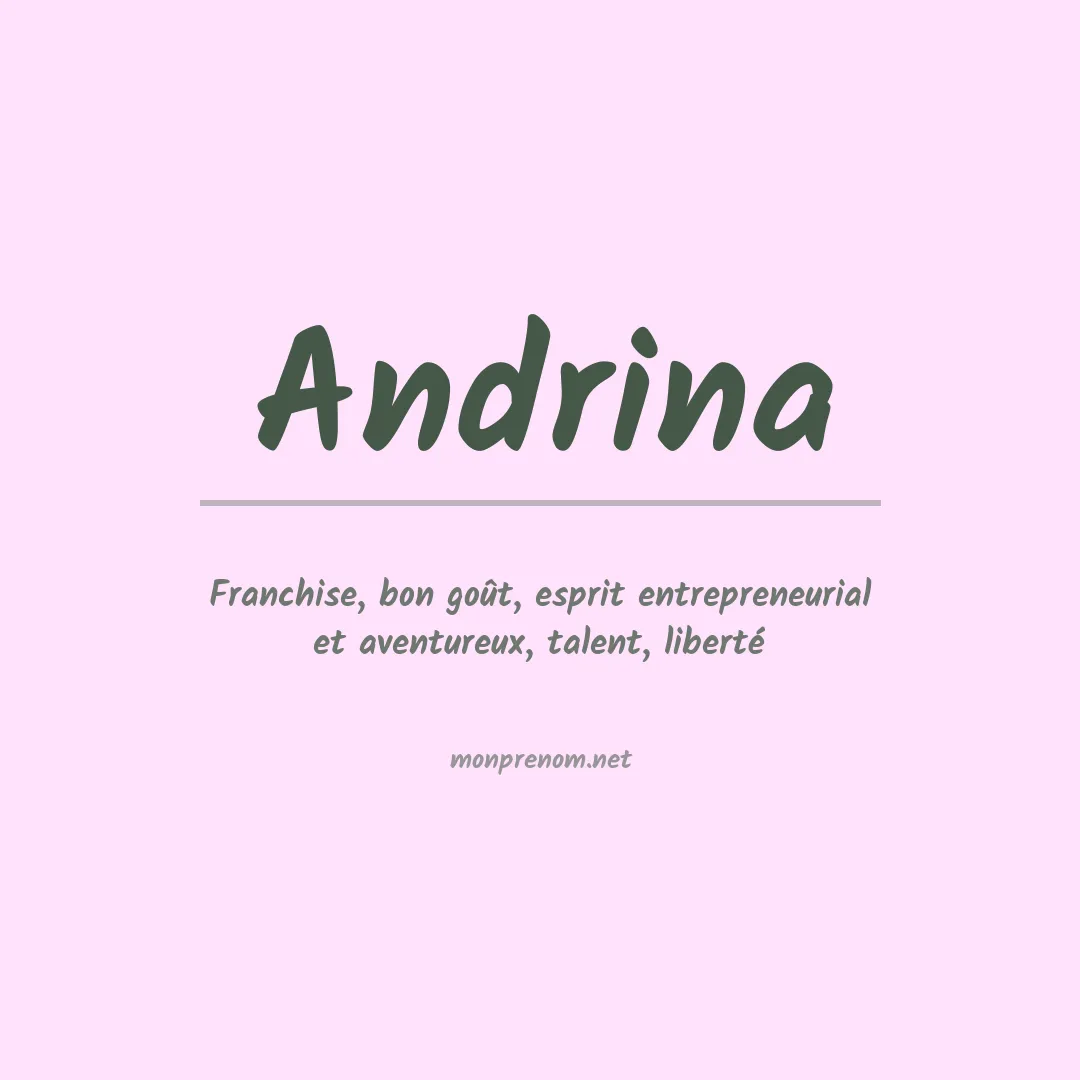 Prénom Andrina