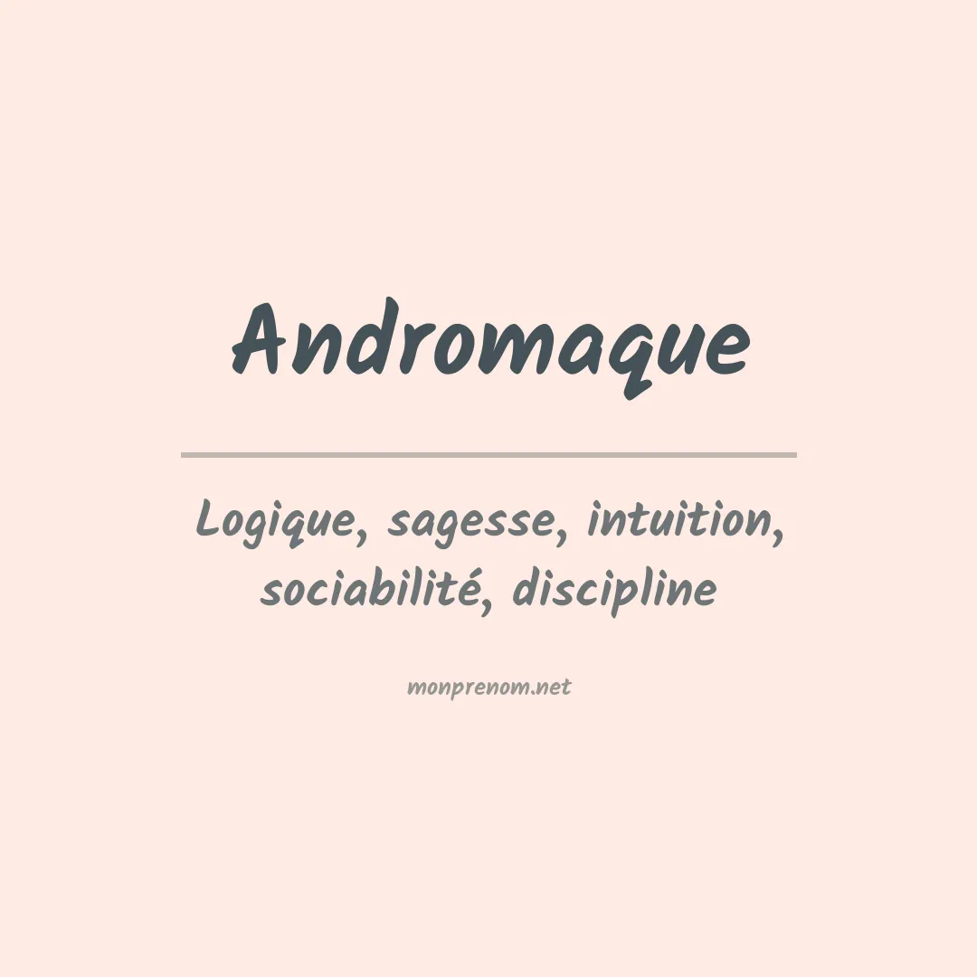 Prénom Andromaque