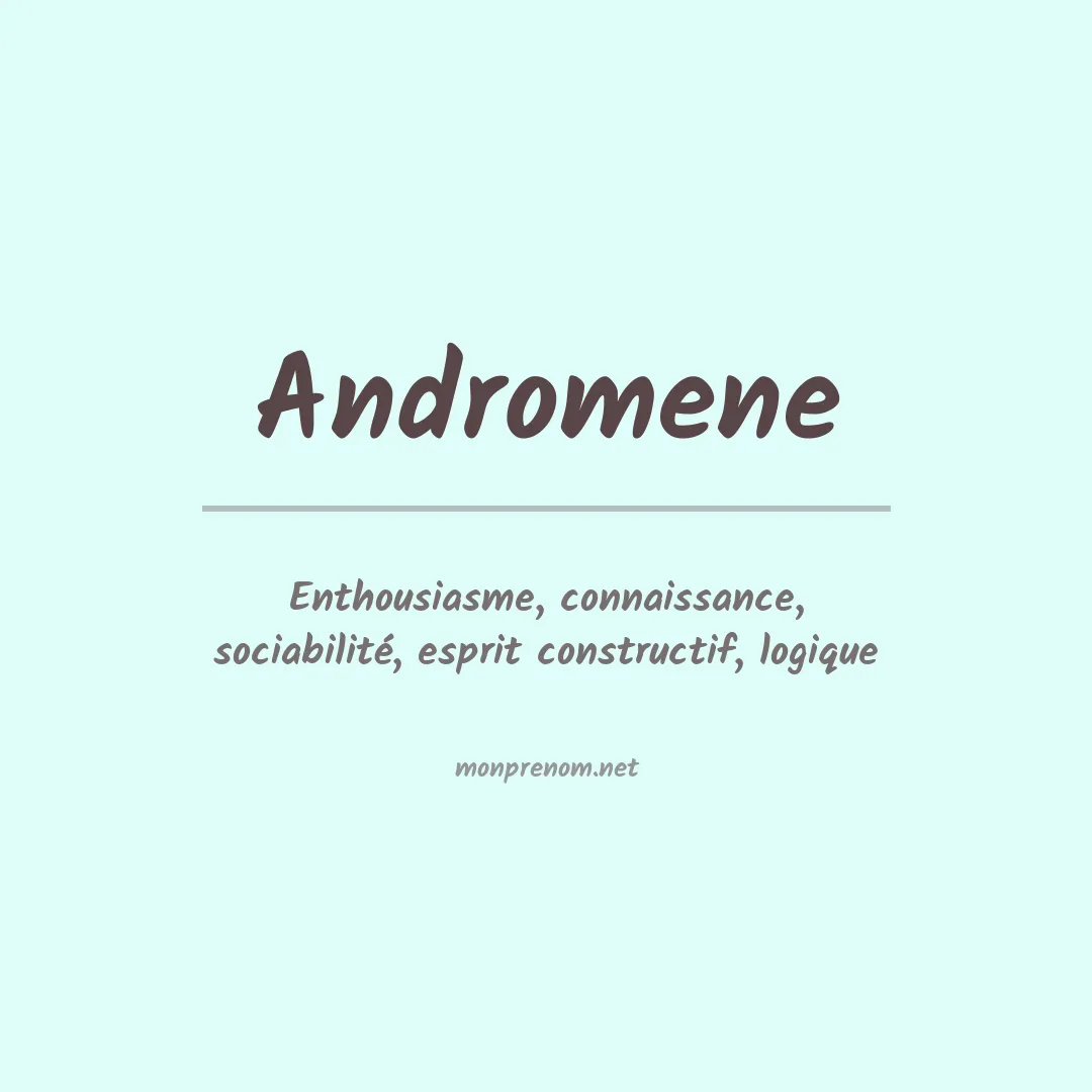 Signification du prénom Andromene