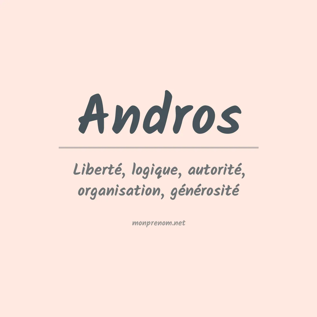 Prénom Andros