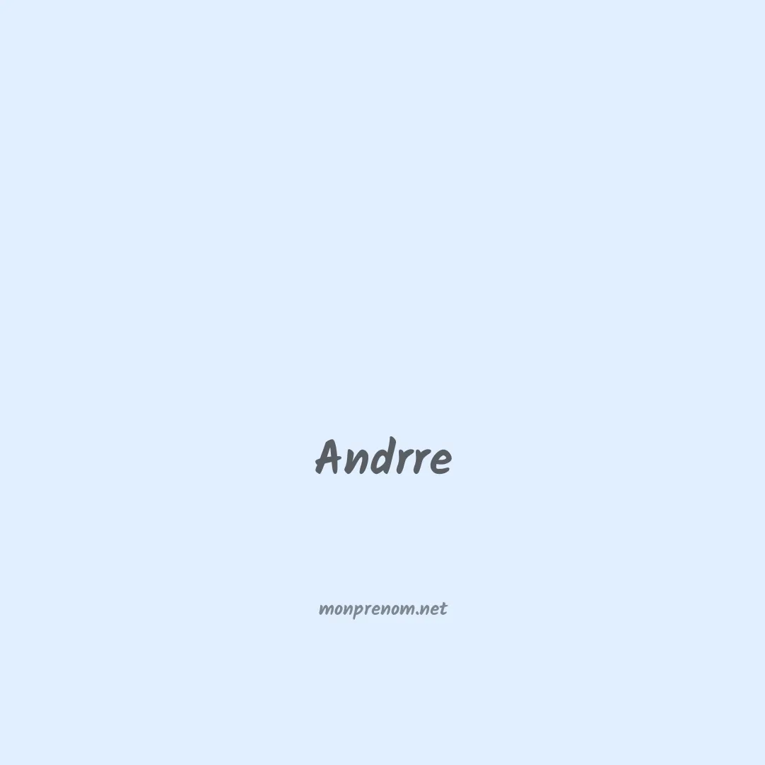 Andrre en chinois