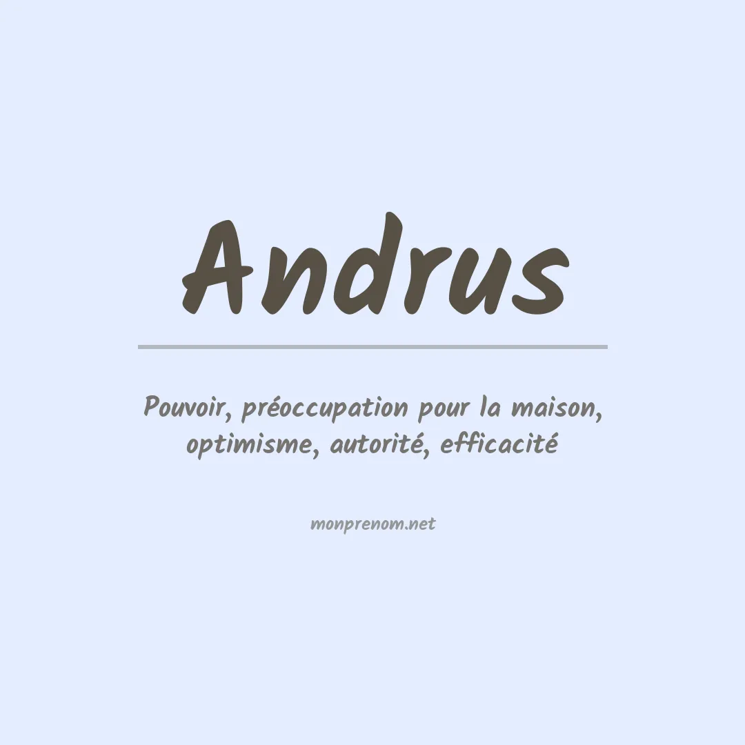 Prénom Andrus