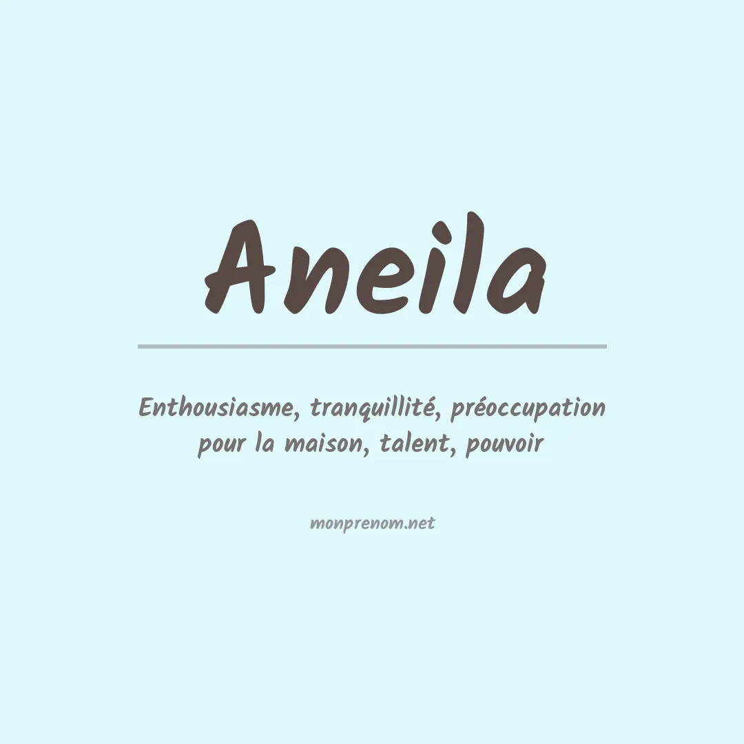 Prénom Aneila