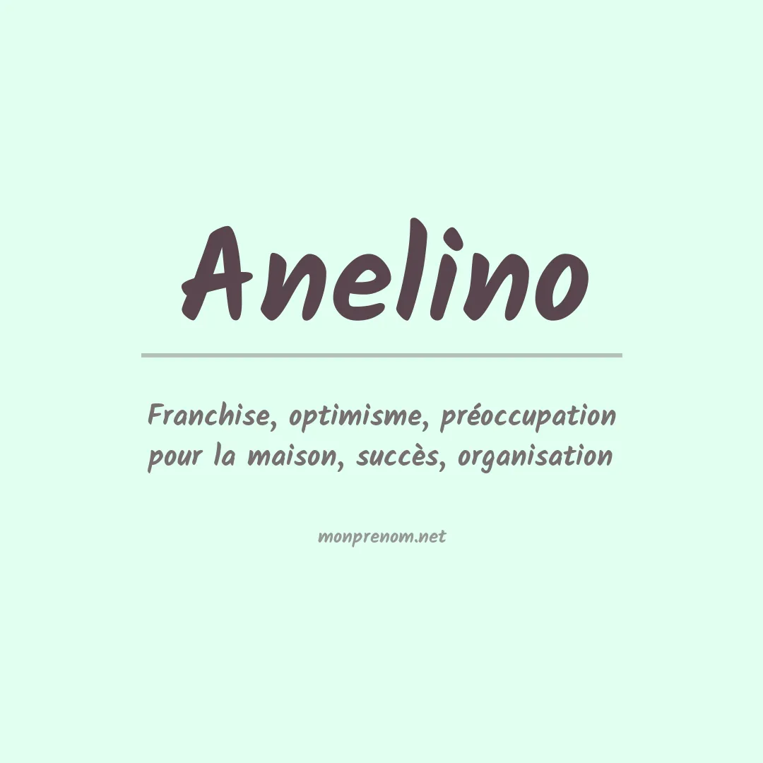Prénom Anelino