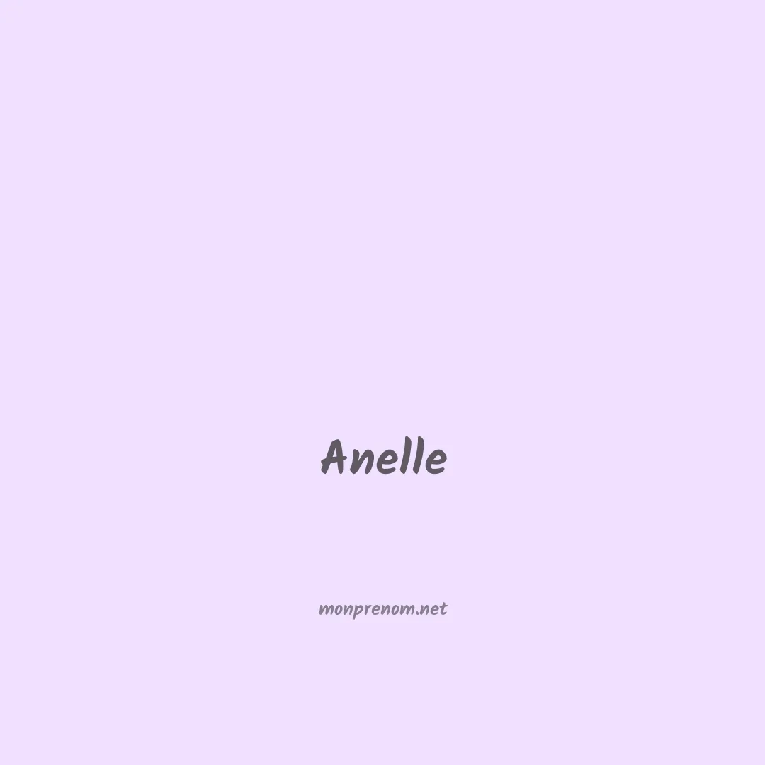 Anelle en chinois