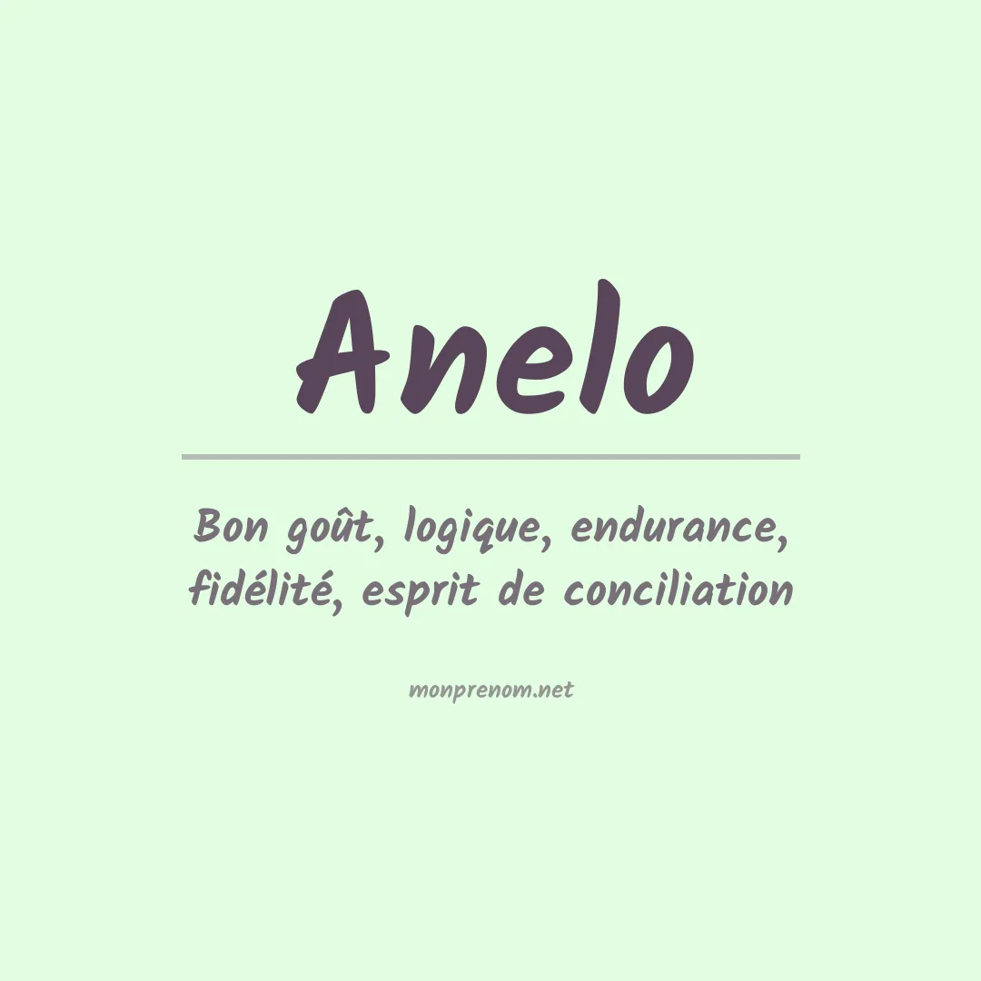 Prénom Anelo