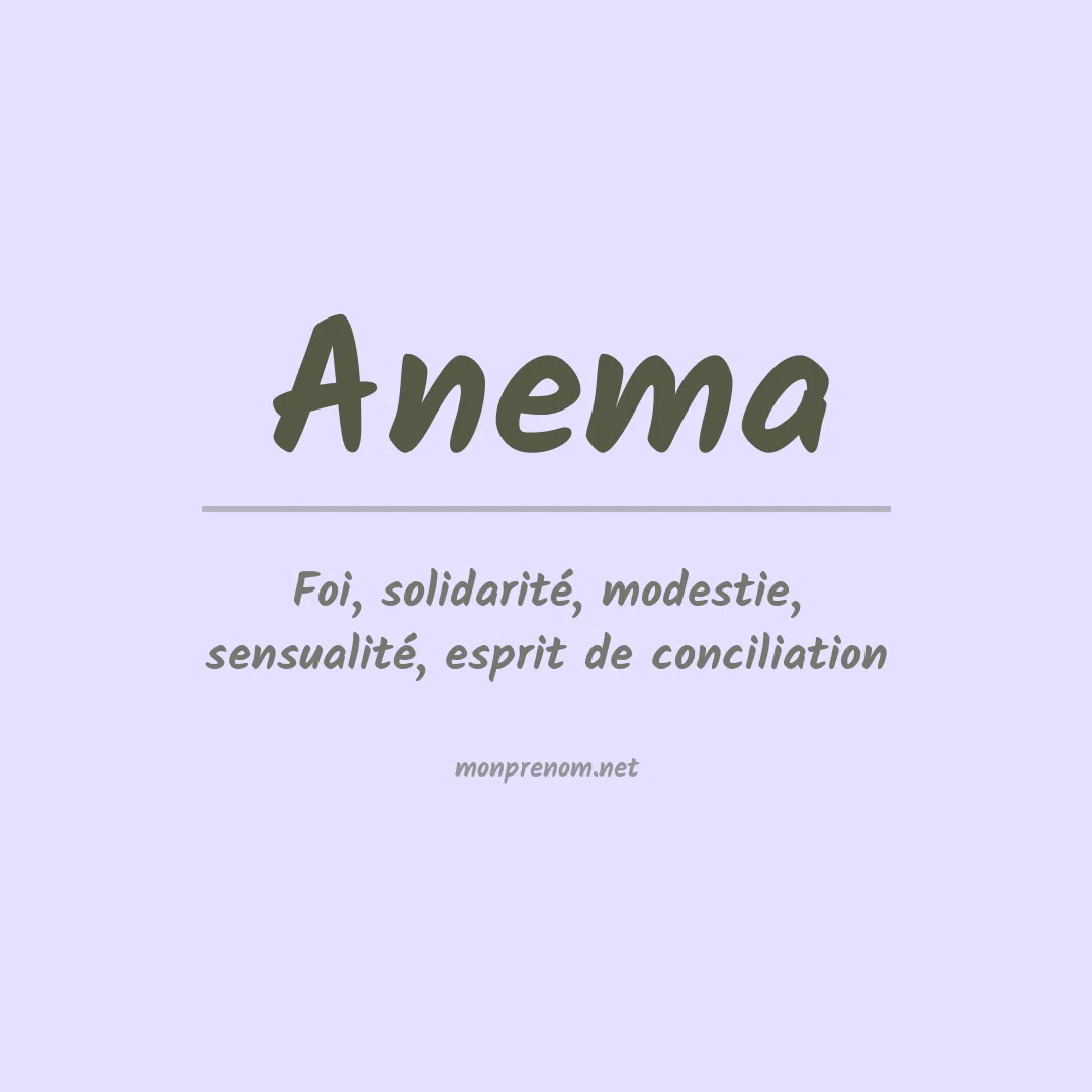 Prénom Anema
