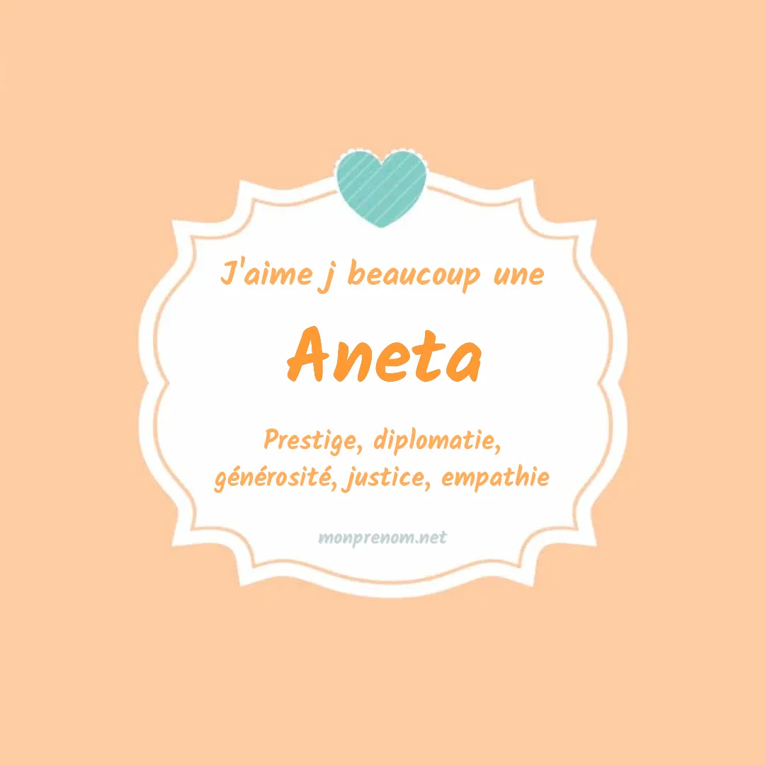 J'aime beaucoup Aneta