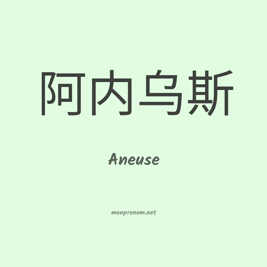 Aneuse en chinois