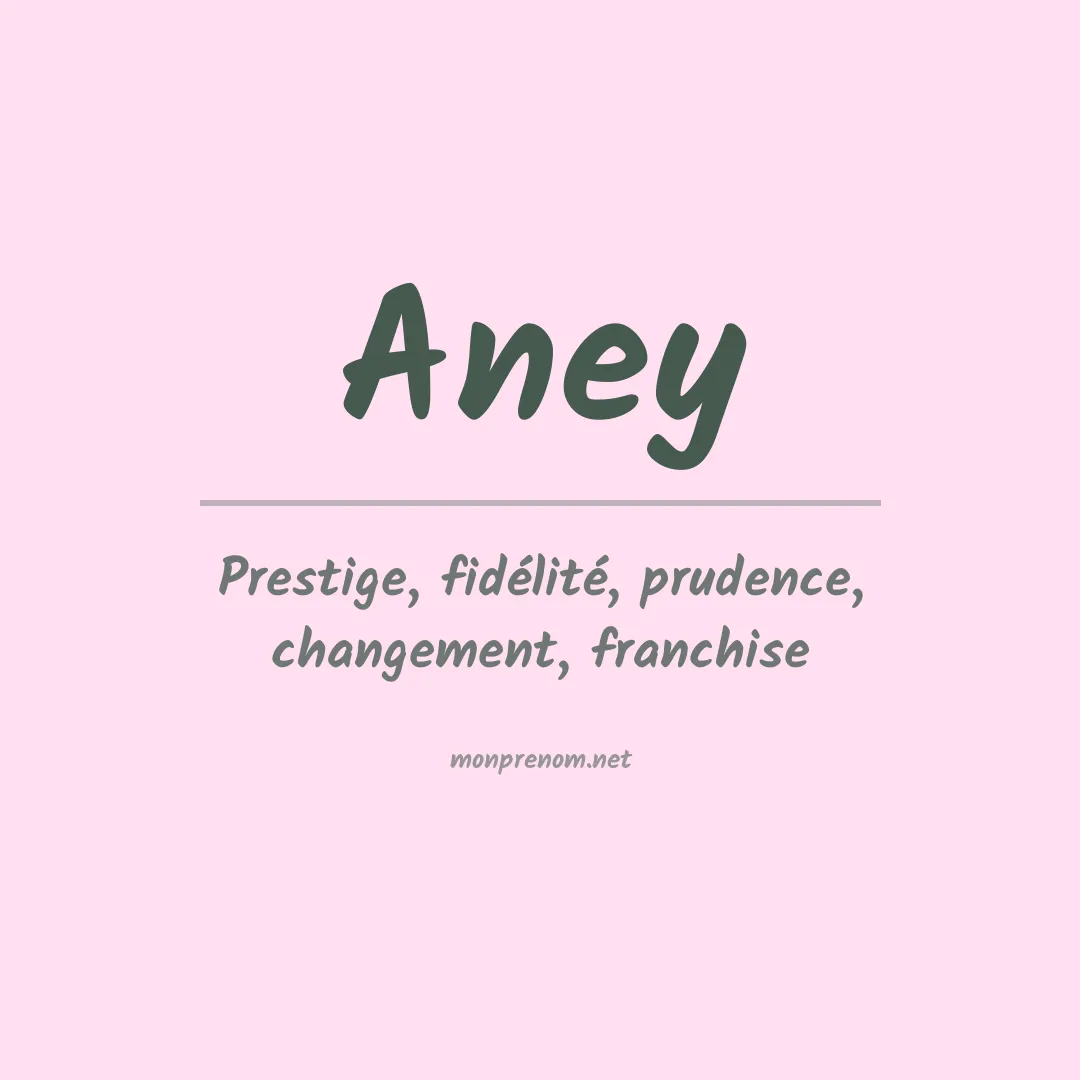 Prénom Aney