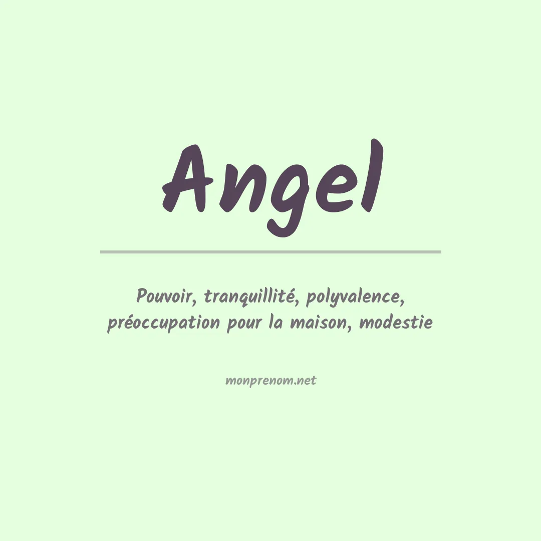 Prénom Angel