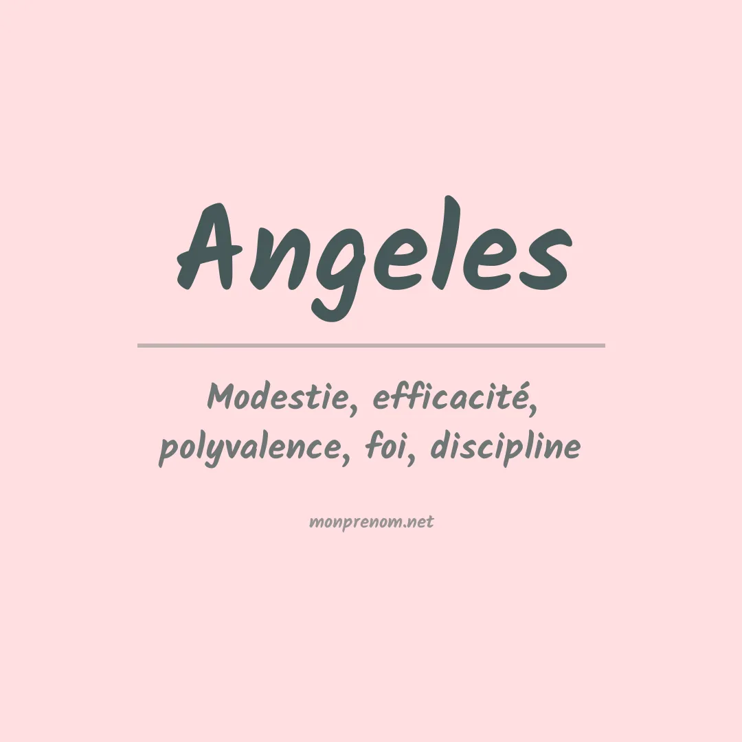 Prénom Angeles