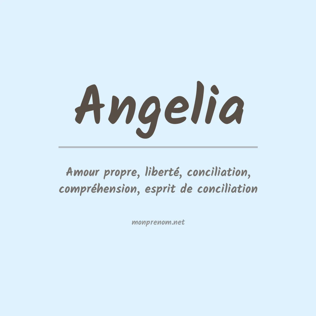 Signification du prénom Angelia