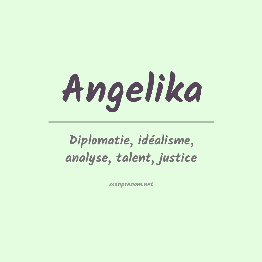 Prénom Angelika