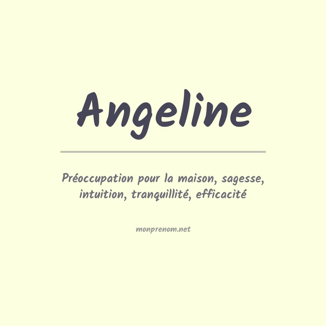 Prénom Angeline