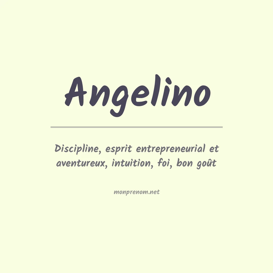 Prénom Angelino