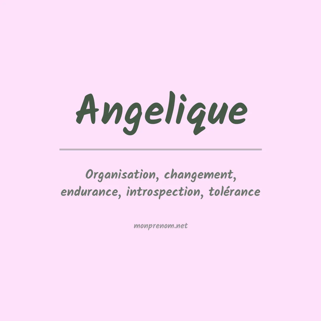 Prénom Angelique