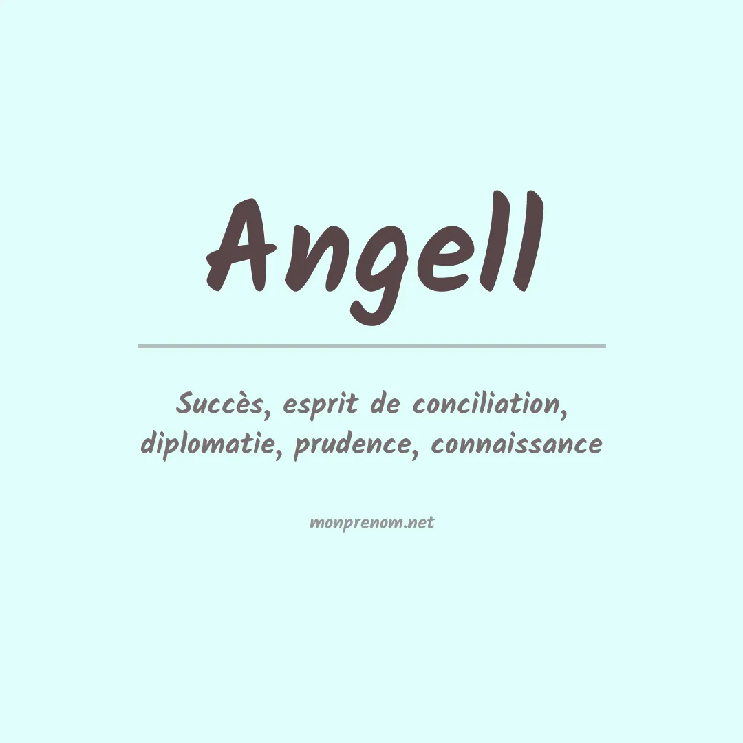 Prénom Angell