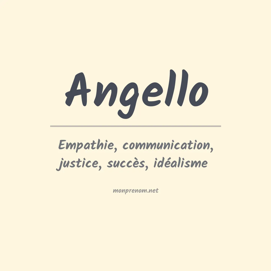 Prénom Angello