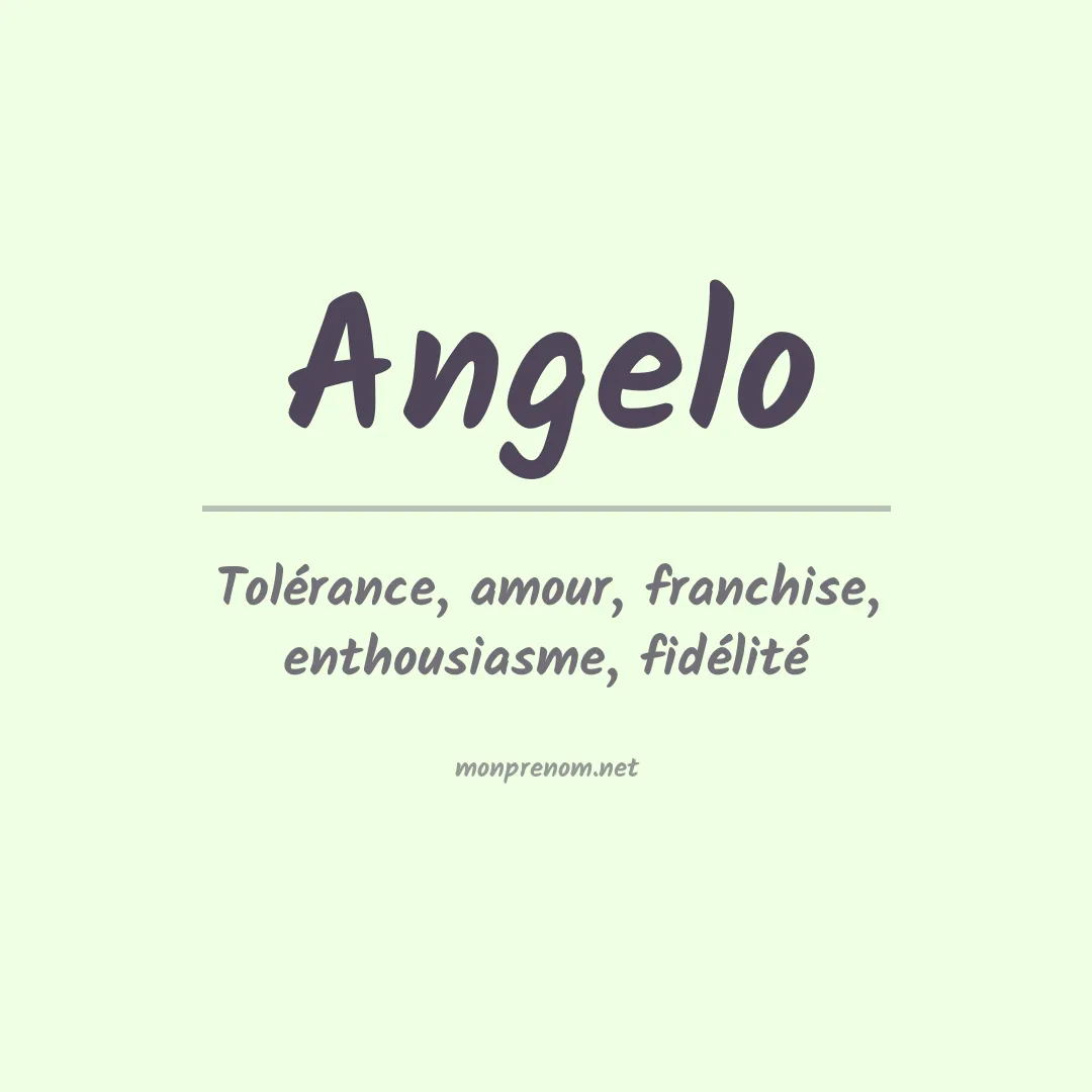 Prénom Angelo