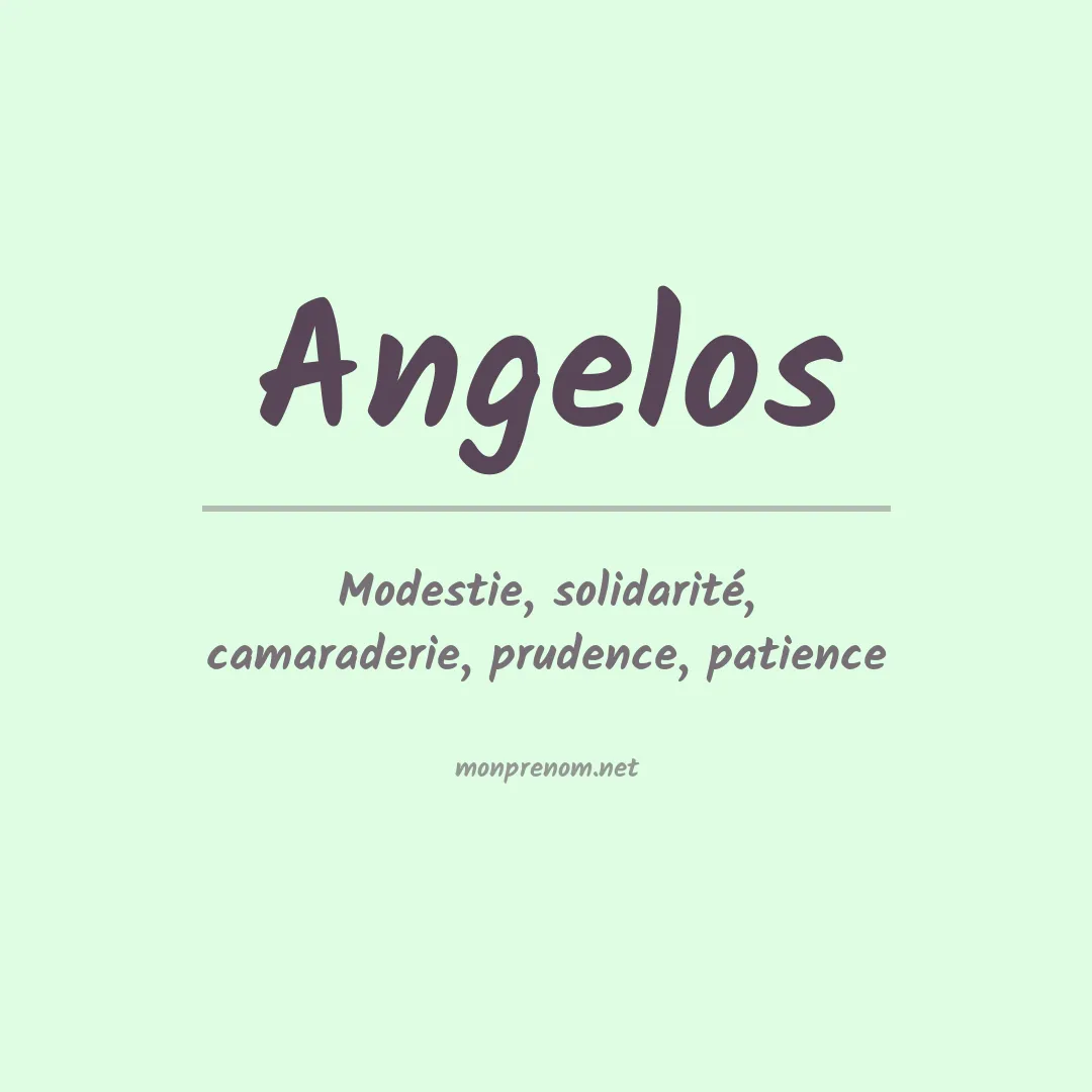 Prénom Angelos