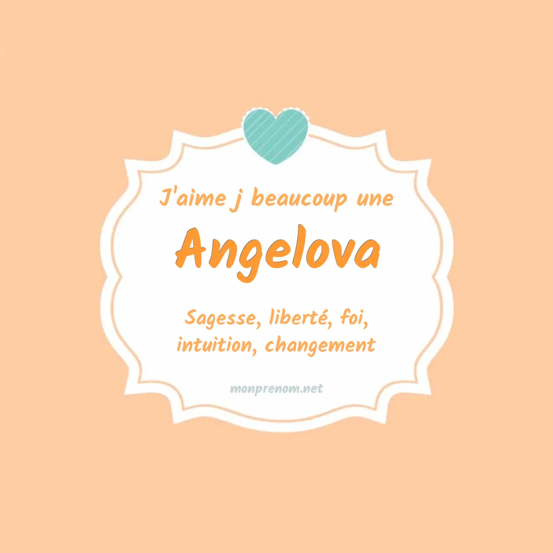 J'aime beaucoup Angelova
