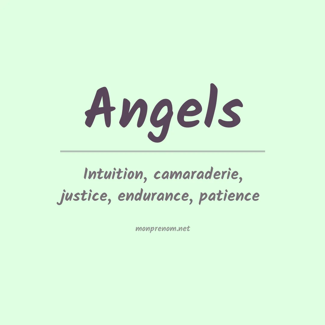 Signification du prénom Angels
